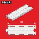 Hacker-Model HCT9718 - TT - Gerade Segment, 1-gleisig, 166 x 60 mm (6 Stück)